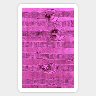 Abstract #1 in Magenta Sticker